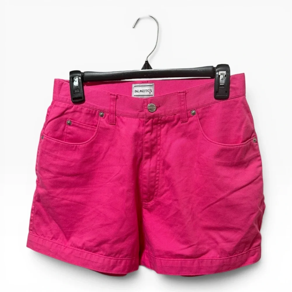 Palmetto's Denim‎ Shorts Womens 11 Pink Excellent High Waisted Vintage 90s Style